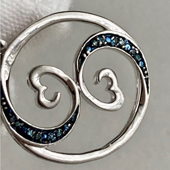 Kay Jewelers Jane Seymour Open Hearts Diamond Pendant The Wave 🌊 - Picture 9 of 9